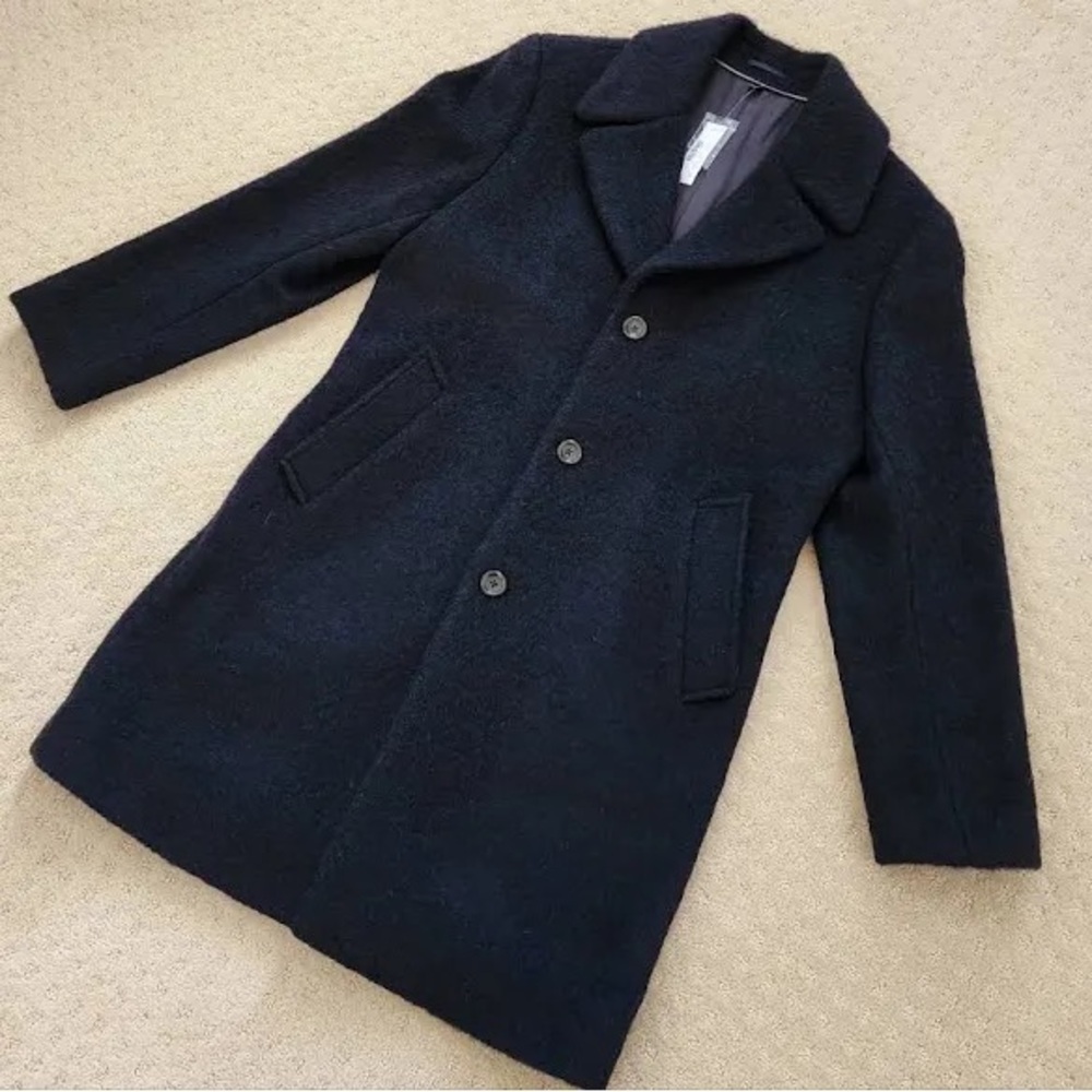 Blue wool J. Crew 44R Ludlow coat